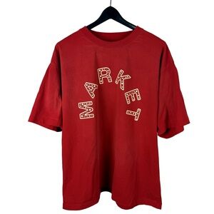 Mens Chinatown Market Arch Logo Streetwear Red Graphic Shirt Size 2XL